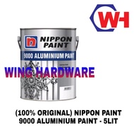 (100% ORIGINAL) NIPPON PAINT 9000 ALUMINIUM PAINT - 5LIT
