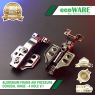 ecoWARE Aluminium Frame Air Pressure Conceal Hinge Furniture Door Hinge Soft Close Cabinet Door Hing