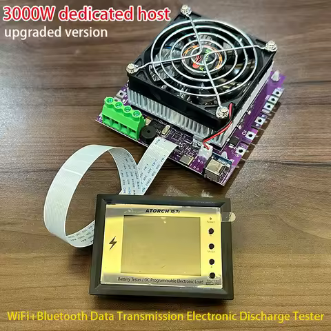 BW600 3000W Host DC1-200V WiFi Tuya Electronic Load Battery Tester 18650 Pack Capacity Monitor Check