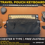 Chester R TYPE keyboard case | Gdynmcs GEAR keyboard pouch bag case - 67.5% TKL FULL SIZE travel pou