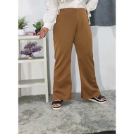Jumbo scuba cutbray pants - high-waist flare pants bb 90kg