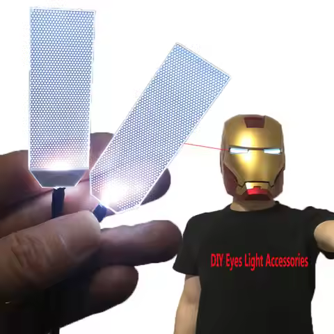 Halloween Mask DIY LED Light Eyes Kits FOR Tony Stark Helmet Eyes Light White Cosplay Masks Accessor