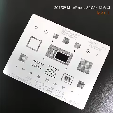 Amaoe MAC 1-10 MACBOOK MAC Pro A2159 A1706 A1707 A1534 Power IC CPU SSD DDR WIFI A1989 A1932 BGA Reb