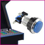 Arcade Machine Game Console Push Button Round Silver Plated Button for Arcade Machine High Transpare