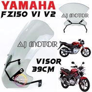 YAMAHA FZ150 V1 V2 39CM VISOR + BRACKET FZ FZ150i WINDSHIELD WINDSCREEN HEAD LAMP CAP CERMIN LAMPU D
