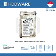 HPE 1TB 7.2K 6G SFF 2.5" SATA SC HDD // 765453-B21 // 765868-001 // MM1000GEFQV