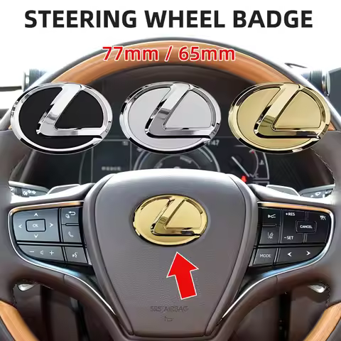 Car Sticker 65mm 77mm Car Steering Wheel Emblem For Lexus IS ES CT LS NX GX PX GS200t IS250 ES300 LS