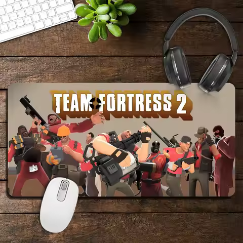 Game T-Team F-Fortress 2 Mousepad Computer Laptop Extended Mouse Mats Large Rubber Keyboards Table M