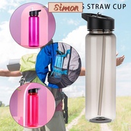 SIMONMY 750ml Water Bottles Leakproof Gym Sport Food Degree Plastic