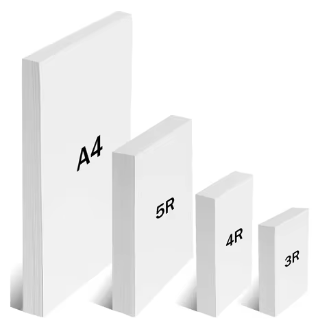 HUSPER 100/20 Sheets Glossy Inkjet Photo Paper 180Gsm 3R/4R/5R/A4 Single-Sided Inkjet Compatible Hom