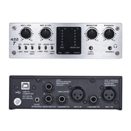 ICM 422T 4-Channel USB Audio System Interface External Sound Card +48V phantom power DC 5V Power Sup