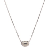 TIFFANY＆CO 925純銀Elsa Peretti Bean Pendant項鍊