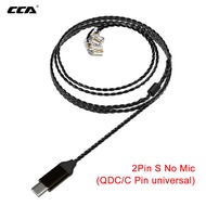 CCA JT2 Type-C Earphone Cable High-Resolution Power Decoding Chip Oxygen-Free Copper Wires QDC/0.78m