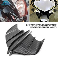 OPENMALL 2Pcs Motorcycle Winglet Aerodynamic Wing Kit Spoiler Protection Guard Wind For Honda H2/H2R
