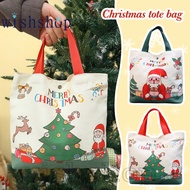 Gift Bags - Christmas Serirs Print Theme - Festival Canvas Bag with Handles - Reusable, Large-capaci
