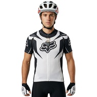 Fox Race White MTB Cycling Jersey Roadbike Cycling Jersey Original MTB Cycling Jersey