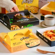 6-12 Inch Pizza Packing Box Pizza Packaging Food Box Egg Tart Box Bakery Box Pastry Packaging 披萨手提打包