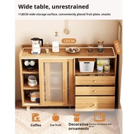 Japanese Solid Caosisi1 Wood Style Color Dining Cabinet Wall Mounted Integrated Living Room Tea Cabi