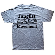 Funny Junglist Movement Jungle Drum and Bass Music T Shirts Streetwear Short Sleeve Birthday Gifts S