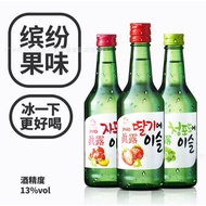 韩国进口烧酒 真露果味酒青葡萄西柚利口酒竹炭烧酒13度低度甜酒