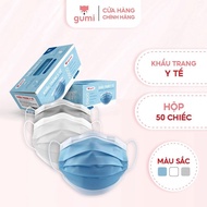 Medical masks box of 50, 4 layers of high-quality Gumi Mask with pleated design, antibacterial, anti