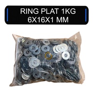 KILOAN PLATERing | 1 KG PLATERing 6X16X1 MM | M6 plateRing | Ring 6X16 | M6 BOLTRing | KEY BOLTRing 