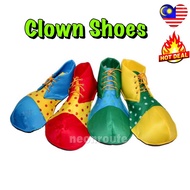 Clown Shoes. Kasut Badut. Circus Carnival Fabric Shoes