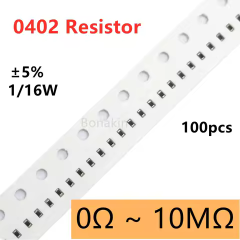 100pcs 0402 5% SMD resistor 0R10R20R22R100R120R200R330R470R510R1K1.5K2.2K3.3K4.7K5.1K10K12K15K20K22K