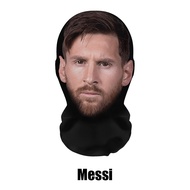 Topeng Penutup Kepala 3D Balaclava Mask Masker Full Face Motif Lionel Messi Cristiano Ronaldo