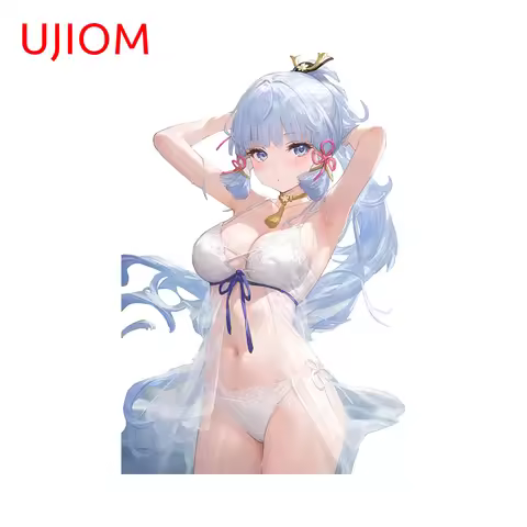 UJIOM 13cm X 8.8cm NSFW Ayaka Kamisato Genshin Impact Anime Girl 3D Wall Stickers Wardrobe Decal Per