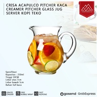 CRISA Acapulco Glass Pitcher Creamer Pitcher Glass Jug Server Coffee Teapot