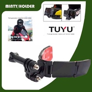 Tuyu full face helmet chin mount holder for gopro hero 9 8 7 5yi 4k insta360 camera strap flodable