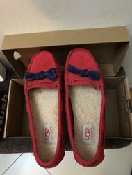 UGG 澳洲 紅色 羊毛內襯 拖鞋