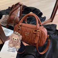 High end large capacity womens bag 2024 new bowling bag fashionable handbag single shoulder