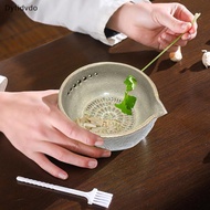 Dyfidvdo Handmade Garlic Grater Herb Stripper Bowl, 2-in-1 Herb Stripper And Garlic Grater Bowl, Dif