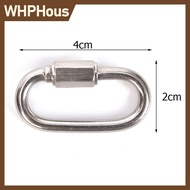 WHPHous สแตนเลสสกรูล็อคปีนเกียร์ carabiner Quick Link SAFETY Snap Hook