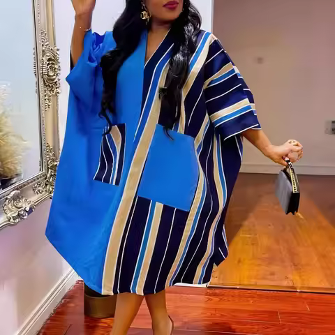 African Dresses for Women Traditional Africa Clothing Short Sleeve Dashiki Ankara Outfits Gowns Robe