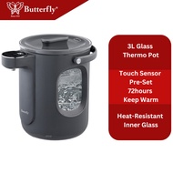 Butterfly 3L Glass Thermo Pot - BTP-301G