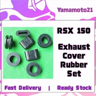Honda RSX 150 RSX-150 RSX150 Muffler Protector Rubber Getah Ekzos Exzos Cover Exhaust Plate Rubber Set (7 Pcs)