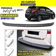 Perodua Myvi 2018 Rear Bumper Guard (BLACK) BUMPER PAD PROTECTOR
