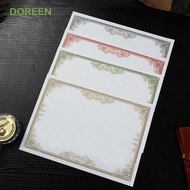 DOREEN 10 Sheets A4 Certificate Inner Page, Competition Plain Inner Page Award Certificate Paper, Su