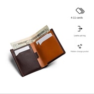 Bellroy Anti-Theft Swiping Leather Wallet Australia Note Sleeve Minimalist Men's Ultra-Thin Short Wa