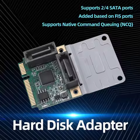 Mini PCI-E To SATA3.0 Riser Card M.2 PCI-E 2.0 Converter B+M Key Expansion Card 5/2.5 Gbps SSD Adapt