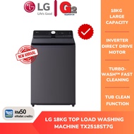 LG 18KG TOP LOAD WASHING MACHINE TX2518ST7G {AI-enhanced washing powered by AI DD™}(TNG REBATE}