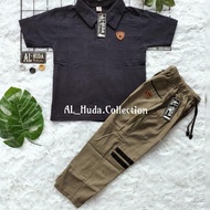 ES.01Jn22н– Children's Suit Collar T-shirt Chinos Trousers, Boys Suit Age 1 2 3 4 5 6 7 8 9 10 years