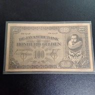 uang kuno coen 100 gulden tahun 1927