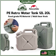 CampBoost NATUREHIKE PE Retro Water Tank 12L 20L Water Tank Container bekas air Camping Tangki Air R