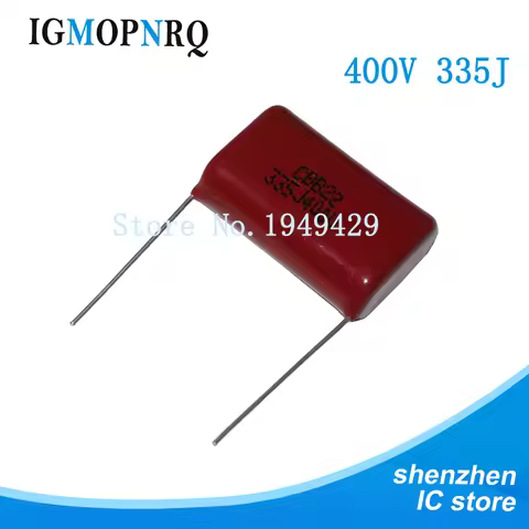 New 10PCS/Lot CBB capacitor 335 400V 335J 3.3UF 3300NF P25 400V335J CL21 Metallized Polypropylene Fi