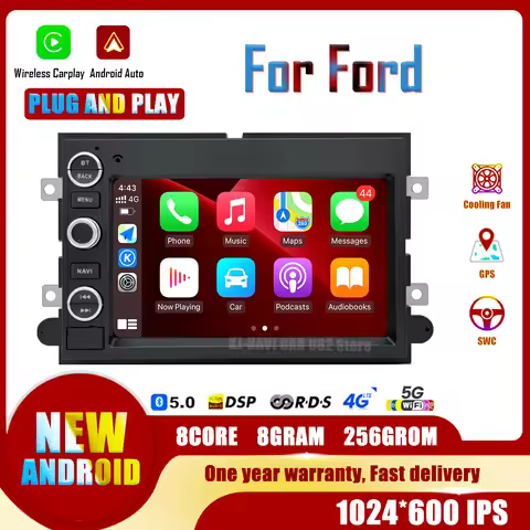 7" Android OS Car Radio For Ford F150 F250 F350 Escape Explorer Edge E150 Mustang Multimedia Player 