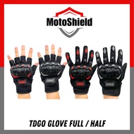 Sarung Tangan TDGO Glove Full/Half Motorcycle Breathable Full Finger Gloves Leather Protective